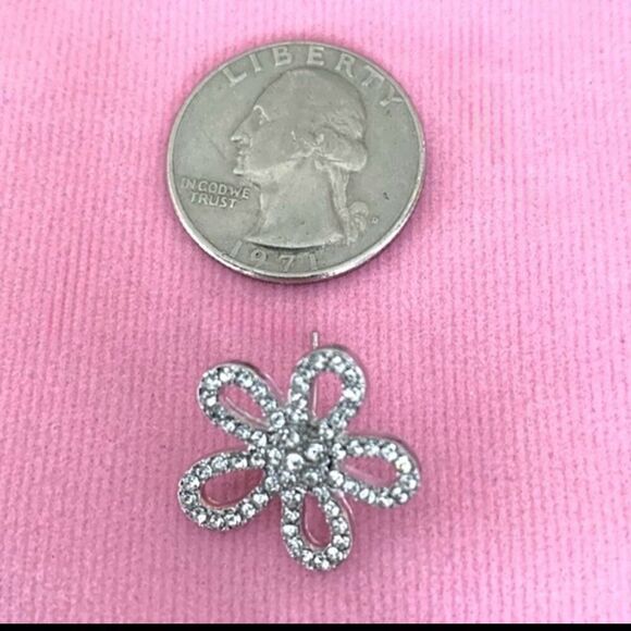 Brilliant Crystal Blossom Stud Earrings - Picture 8 of 8